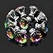 KINGSO 10pcs Colorful Crystal Glass Cupboard Wardrobe Cabinet Drawer Knob Door Pull Handle