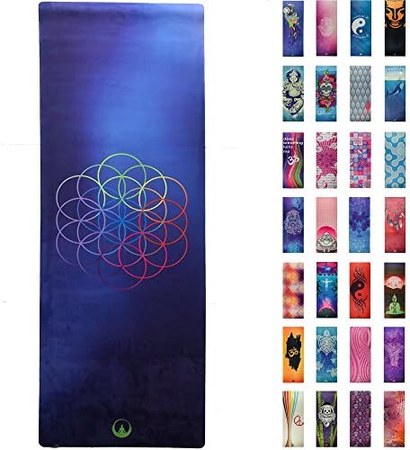 Soul Obsession Printed Yoga Mat, Prana Yoga Mat, Bikram Yoga Mat โ Incredibly Comfortable Yoga Mats for Men and Women - Gorgeous Microfiber Printed Designs โ Beautiful and Durable Excersize Mat
