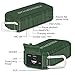 KOOINGYUE Enhanced Bass Stereo Version IPX56 Splash Proof Portable Bluetooth Speaker with Volume Amplifier 10 W Power, 33' Wireless Range Bluetooth 4.0, Custom Bass Radiator/Green
