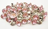 40Set 5mm Pink Synthetic Crystal Rhinestone RIVETS RV019