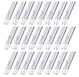 Hyperikon T8 T10 T12 LED Light Tube 4FT, 18W (40W-50W Equiv.), Dual-End Powered, Ballast Bypass, F48T8 Fluorescent Replacement, 2360 Lumens, 6000K, Clear, Garage, Warehouse, Shop Light - 24 Pack