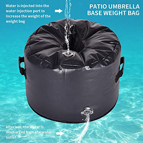 Slashome Umbrella Base Weight Bag with Water Injection Nozzle, Up to