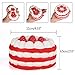KUUQA Jumbo Squishies Strawberry Cake and Mini Squishy Donuts Scented Slow Rising Silly Kawaii Squishies Charms Kids Toys Gift Party Favors Supplies 3 Pieces(Donuts Random Color)