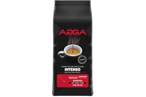 Café Agga - Espresso Intenso - Whole Bean Coffee - 100% Arabica - Neapolitan Roast - Gourmet Coffee - BRCGS & Kosher Certifie