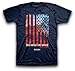 God Shed His Grace On Thee Patriotic Christian T-Shirt Navy