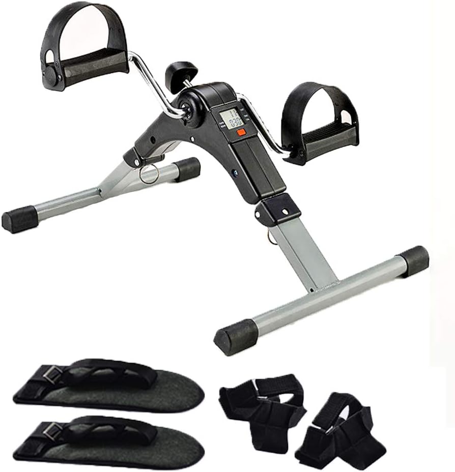 JUYHTY Mini Pedal Trainer, MultiFunction Arm And Leg Trainer With Lcd