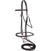 Tough 1 Silver Fox Raised Snaffle Bridle
