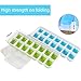 Ice Cube Tray,Cuteadoy 14-Hole Easy-Release Flexible Silicone Ice Cube Mold Trays with Rectangle-shape Ice Jelly Moulds Lid (4 Pack)