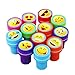 Totem World 24 Emoji Craft Stampers - Self-Inking Stamps - Perfect for Birthday Party Favors, Easter Eggs, and Stocking Stuffers