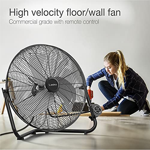 Lasko Metal Commercial Grade Electric PlugIn High Velocity Floor Fan