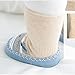 SKOLA 2 Thick Winter Warm Baby Toddler Anti Slip Skid Socks Grip Slipper Cotton(18-30 Months,Blue Rabbit/Gray Penguin)