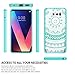 LG V30 Clear Case,AnoKe LG V30 Plus Cases with Screen Protector Scratch Resistant Mandala Cute Girls Women Ultra Thin Slim Fit TPU Bumper Hybrid Hard Protective Phone Cover for LG V30 V30+ TM CH Mint