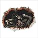 Elevin(TM) Halloween 3D Self Adhesive Wall Stickers Remove Wall Decal Paper Art Home Decor (C)