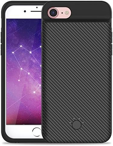 Smpoe iPhone 7/8 Battery Case, Ultra Slim Rechargeable Portable Charging Case for iPhone 8/7/6/6S External Battery Backup Case/Extra 100% Battery (4.7"-Black)