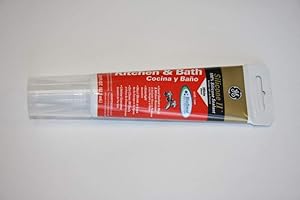 GE GE281 Silicone II Kitchen and Bath Sealant, 2.8 oz Tube, White