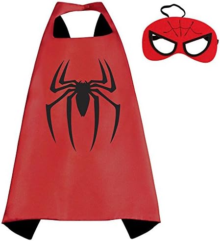 Belmont Cragin Superhero Capes and Masks Costumes Boys and Girls (Spider-Man)
