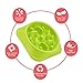 Dog Bowls Slow Feeder Fun Interactive Anti-Choke Pet Bowl Non-Slip Drink Water Bowl Healthy Food Bowl Bloat Stop Happy Foraging Bowl (Green)