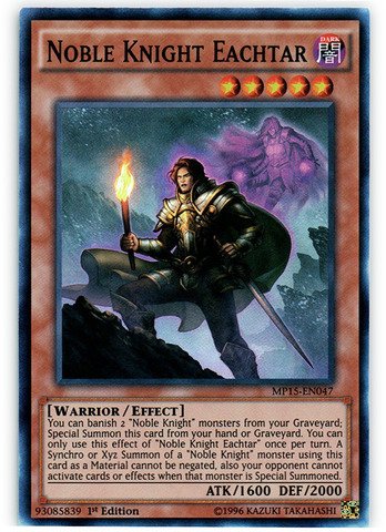 Yu-Gi-Oh! - Noble Knight Eachtar (MP15-EN047) - Mega Pack 2015 - 1st Edition - Super Rare