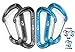 Lightweight 12KN Wiregate Hammock Carabiner Clips Made Of Aircraft Grade 7075 Aluminum Alloy - Heavy Duty 4 Pack Set Great For Camping, Hammocks, Hiking, Backpacking- Rated For 2697 Lbs Each