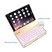 Keyboard Case Compatible 2017 iPad 9.7 inch 5th Gen& iPad Air &2018 iPad(6th Gen)-Backlit Bluetooth Keyboard, Back Hard Folio Cover, Aluminium Alloy-for Model:A1822/A1823/A1474/A1475/A1476/A189