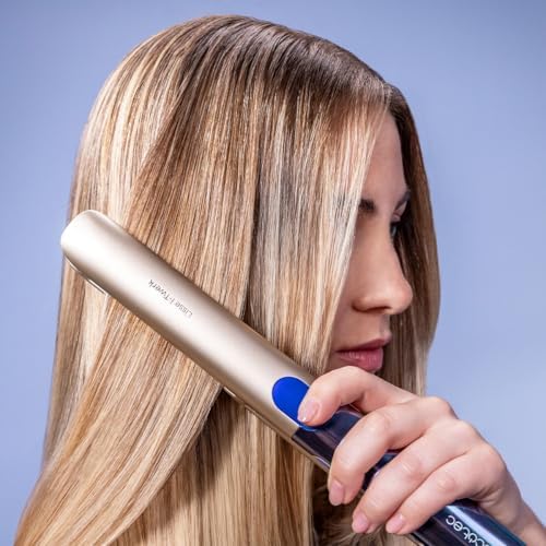 Lisseur avec Infrarouge et Plaques Vibrantes Lisse i-Twerk Pro Elite. Revêtement Céramique et Tourmaline, Technologie Ionique, Température 160°-260°C, Chauffage Rapide, Écran