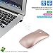 Ultra Thin 2.4GHz Wireless Mouse Rechargeable Silent Click Optical Slim Cordless Mice with USB Receiver 3 Adjustable DPI 4 Buttons for Laptop PC Computer Mac Macbook (Pink)thumb 3