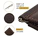 Rachiba Leather Bifold Wallet With Money Clip-Dark-Brown Genuine Leather Wallet