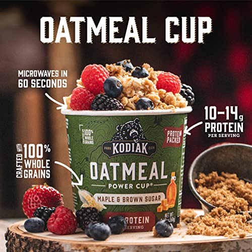 Kodiak Cakes Instant Oatmeal Cup Variety Pack Peanut Butter Chocolate