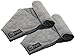 FIT SPIRIT Set of 2 Super Absorbent Microfiber Non Slip Skidless Sport Towels (15x24) - Gray Towels