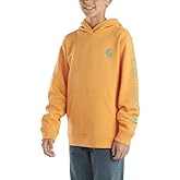 Carhartt Kid's CA6549 Long-Sleeve Graphic Sweatshirt - Boys - 5 Child - Tangerine