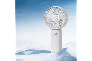Portable Handheld Fan (Batteries Not Included), By 2 AAA Batteries, For Office, Travel, Outdoor Activities And More, White
