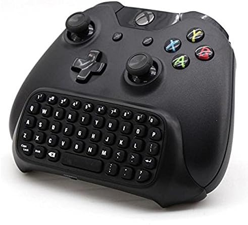 Megadream 2.4G Mini Wireless Chatpad Message Game Controller Keyboard for Microsoft Xbox One Controller Black - NOT Compatible with New Xbox One Edition Controller