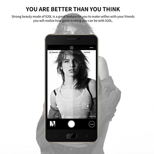 Moviles Llibres Baratos, DOOGEE X20L Smartphone Libre, 5.0 Pantalla HD IPS - 4G Android 7.0 Telefonos - MT6737 4xCortex-A53, 1.25GHz - 2GB RAM+16GB ROM - 5.0MP Cámara - Batería de 2580mAh (Negro)