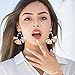 9 Pairs Colorful Vintage Tassel Earrings Bohemian Statement Earrings Water Drop Boho Earrings for Women Hypoallergenic