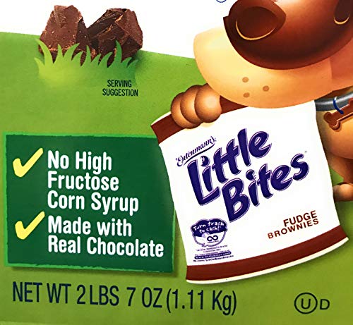 Entenmann's | Little Bites | Fudge Brownies | 20 Pouches 80 Muffins | 4 Muffins in each Pouch | Delicious | Yummy | Tasty | Net WT 2 LB 7 oz (1.11 Kg) | 1 Box | - Thumbnail 4