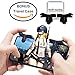 Mobile Game Controller for iPhone and Android | Play PUBG, Fortnite, Knives Out, Rules of Survival | + BONUS Travel Case - Shoot and Aim Phone L1R1 Button Triggers (1 Pair)