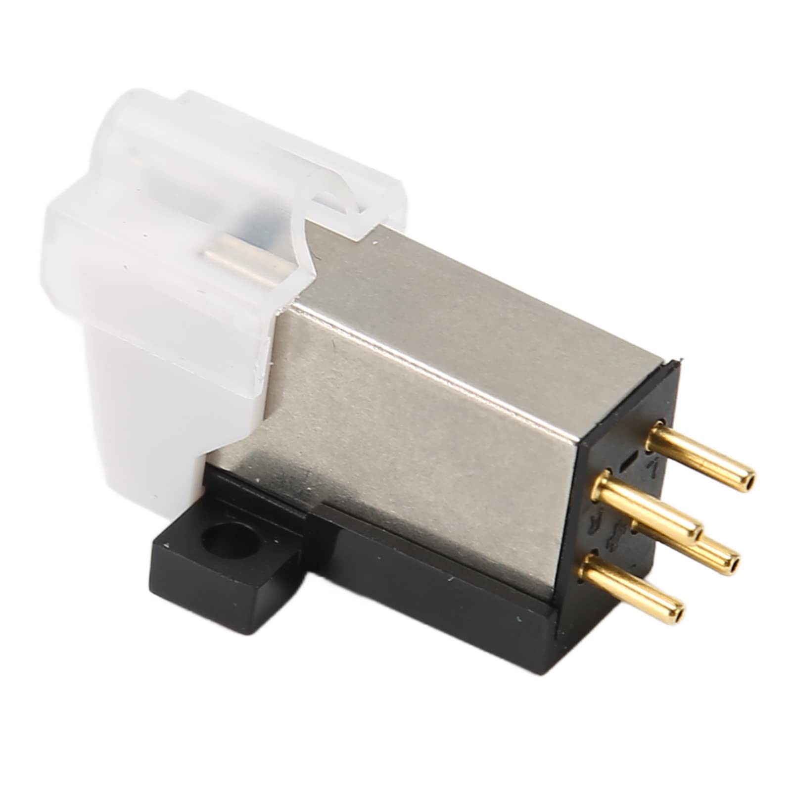 Moving Magnet Turntable Cartridge, Replacement Record Player Half Drilled Cone Needle Stylus for Vintage LP for Record Player Phonograph