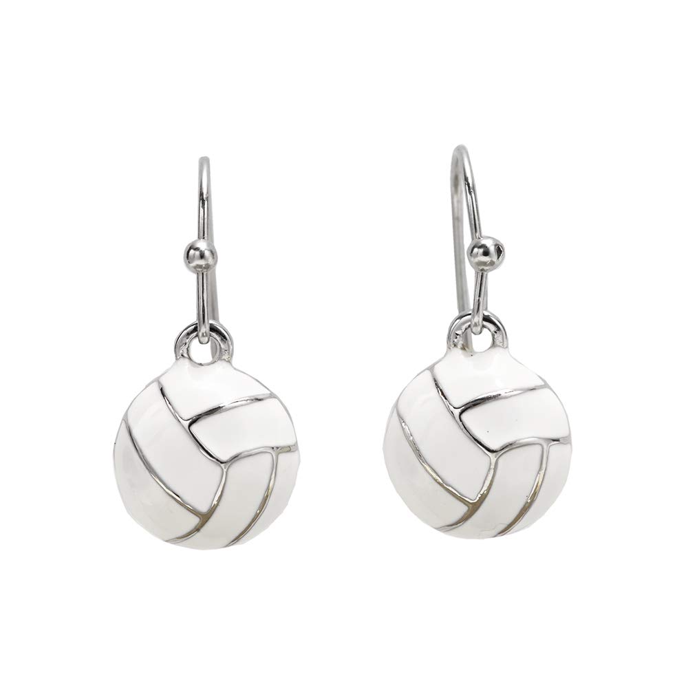 GIMMEDAT Volleyball Earrings Enamel Dangle Volleyball Earrings
