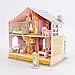 CubicFun Miniature Dollhouse Kits with Furniture,Kids House 3D Puzzle Toys,Sara's Home P678h