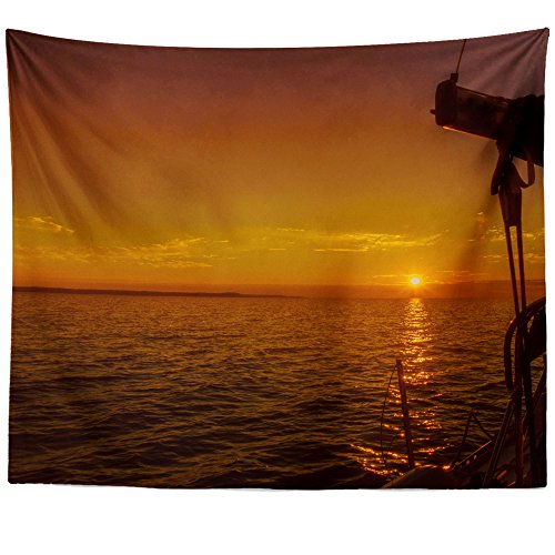 Westlake Art - Sunset Sea - Wall Hanging Tapestry - Picture Photography Artwork Home Decor Living Room - 68x80 Inch (77B3D) - Thumbnail 2