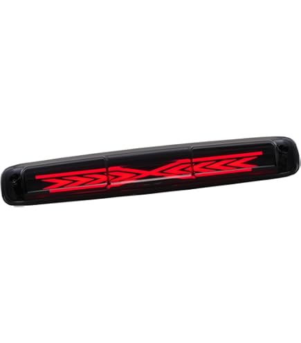DNA MOTORING Smoked 3D LED Third Brake Light For 1999-2007 Chevy Silverado & GMC Sierra 1500-3500 - Black Housing, Direct Bolt-On