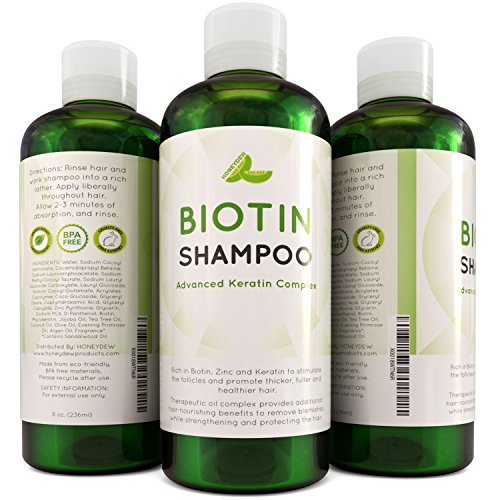 Hair Loss Shampoo for Men and Women - DHT Blocker - Biotin for Hair Growth and Regrowth Treatment - Thicker Fuller Hair Revitalizing Shampoo - Improve Circulation Scalp - Dandruff Shampoo Sulfate Free