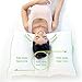 Sleep Yoga Dual Position Neck Design, Hypoallergenic, Ergonomically Designed Cervical Pillow to Help Improve Posture, Flexibility, and Sleep Quality, Medium Soft, White