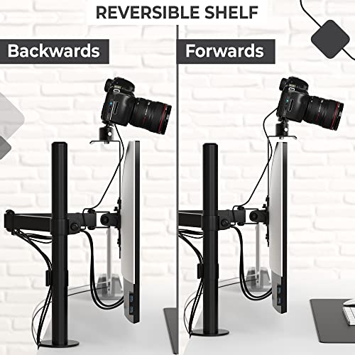 HumanCentric DSLR Monitor Mount Monitor Shelf for Desk Camera Mount