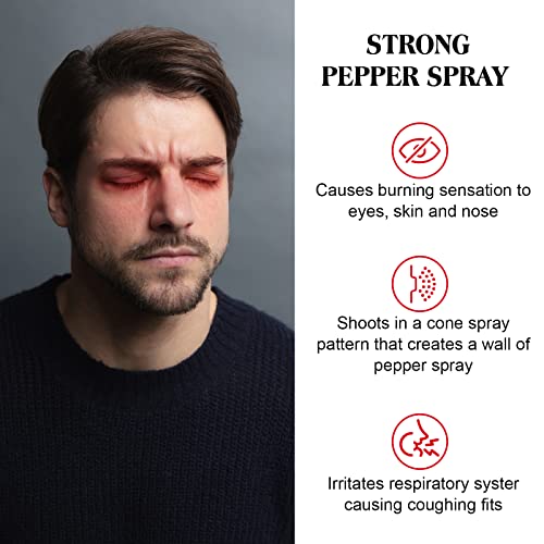 Mageloly 2 Pack Pepper Spray, OC Gel Pepper Spray, Pepper Spray