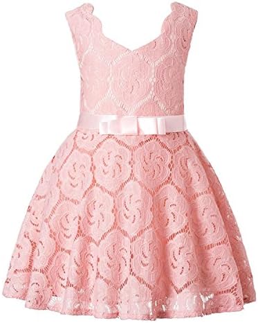 SOFYANA Girl's Synthetic A-Line Knee-Length Dress