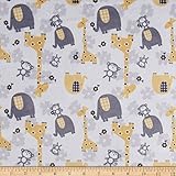 Minky Jungle Dreams Yellow Fabric By The Yard