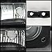 AKKON - For Chevy C/K Series Silverado Suburban Tahoe Pickup Truck Black Housing Headlight + Bumper + Corner Light Set