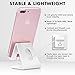 COOLOO Cell Phone Stand,【2 Pack】 Tablets Stand Desktop Cradle Holder Dock for Smartphone E-Reader, Compatible Phone Xs Max X 8 7 6 6s Plus 5 5s, Charging, Universal Accessories Desk (White)
