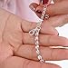 Rhinestone Crystal clear silver classic removable Bra straps for party dresses